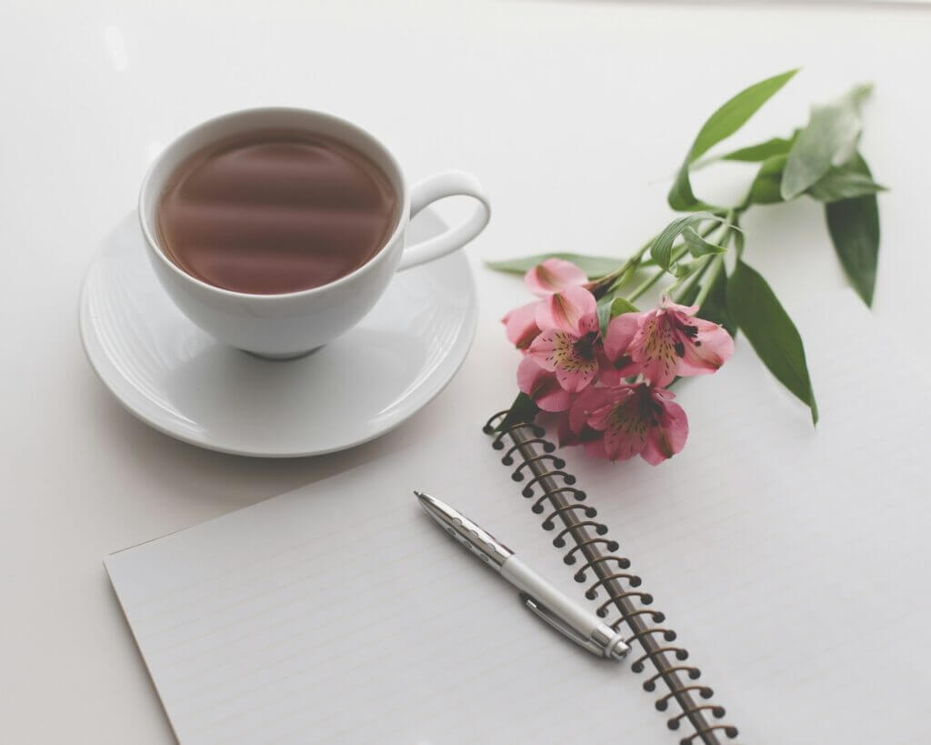 Notebook to write reflections on how to know what matters to you 