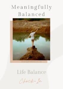 The Life Balance Check-In - a free pdf guide to help you reflect, reset, and reconnect with what matters