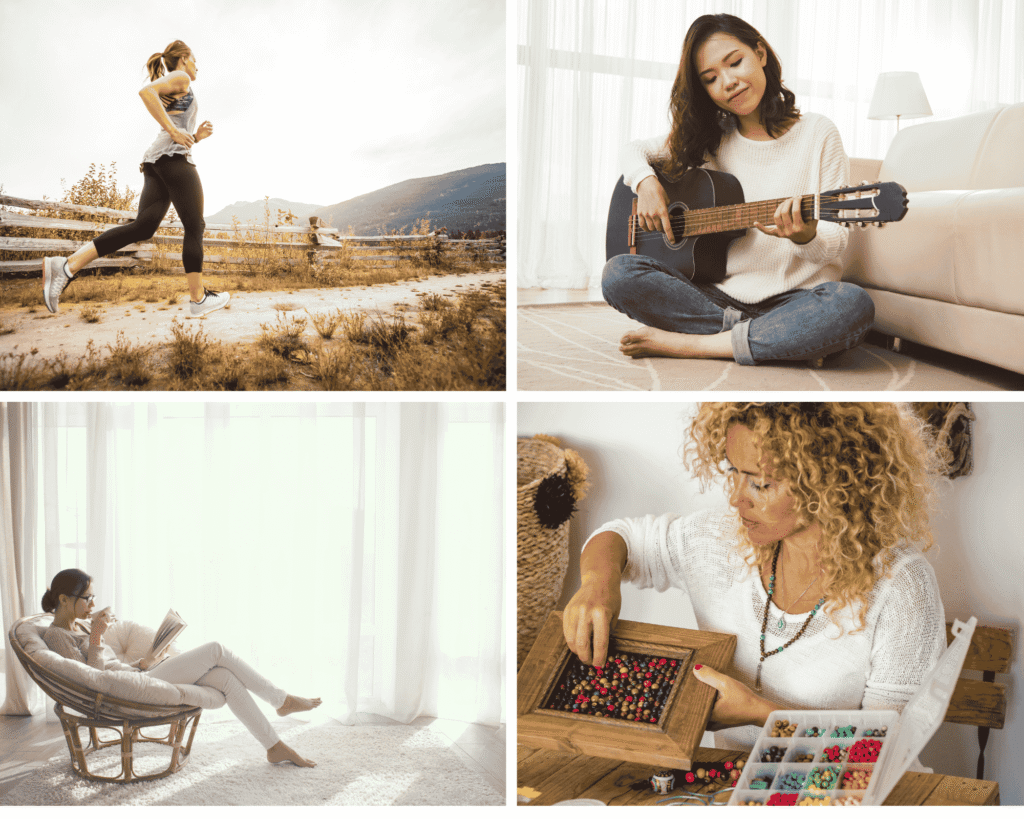 Image of 4 types of hobbies 