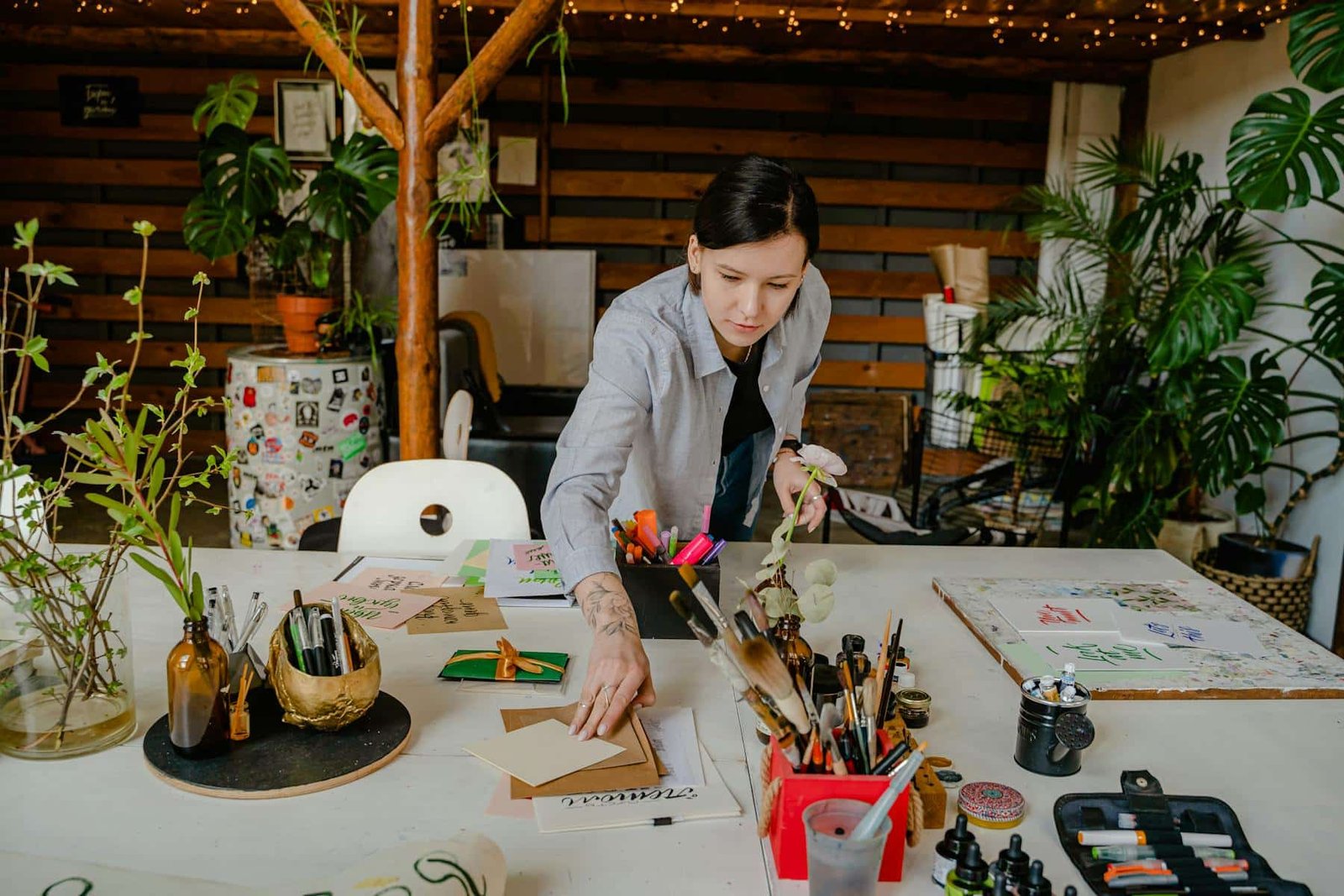Woman doing crafts - an example of creative hobbies for women