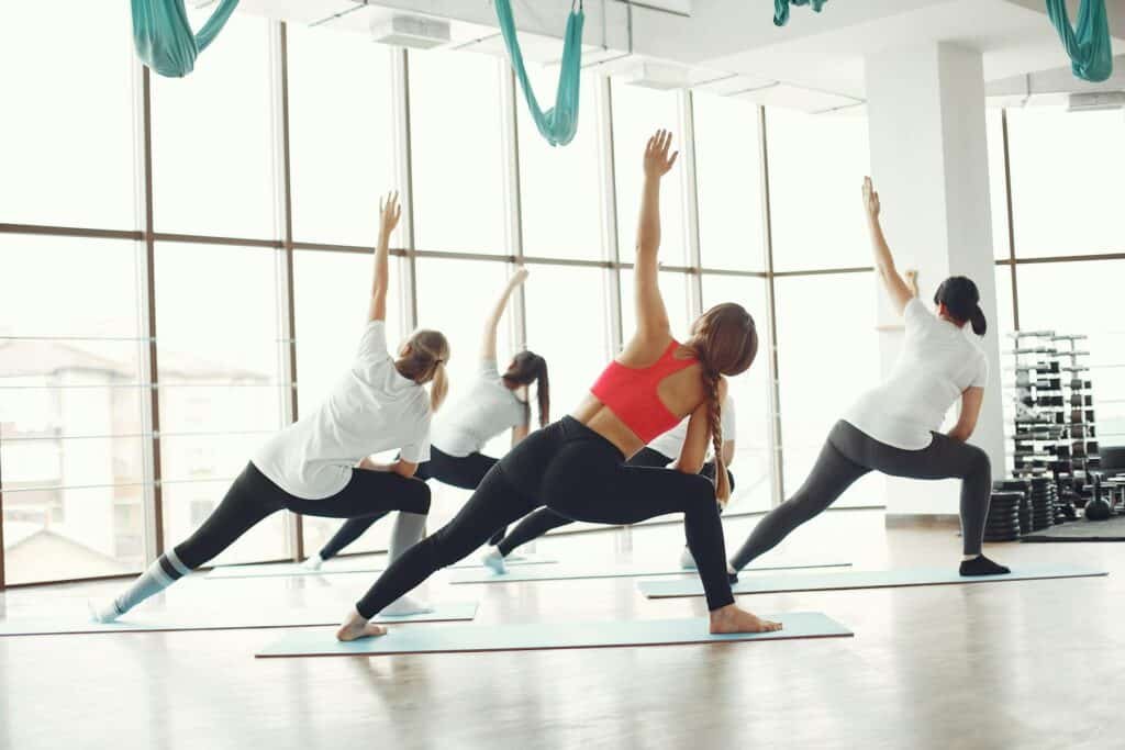 Women doing aerobics - an example of active hobbies for women